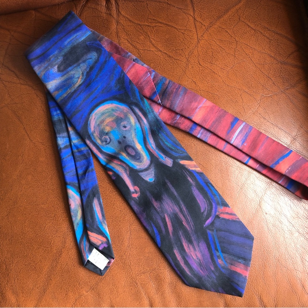 🌻 “The Scream” fine art tie